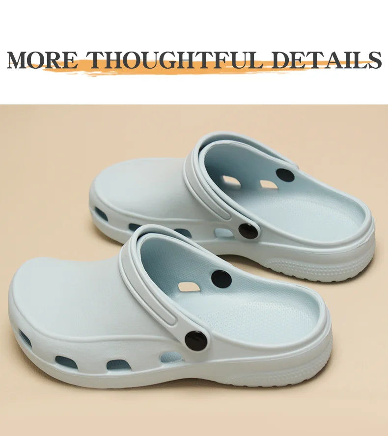 Professional Scrubs Clogs Ultra Light Nurse Work Shoes Anti Slip Pediatric Slippers Breathable Dentist Nursing Shoes 5X03-04