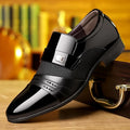 Men's Luxury Lacquer Wedding Shoes Pointed Toe Dress Shoes for Men Classic Business Men Leather Shoe Social Shoes Male Big Size