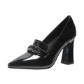 2026 New High Heels Dress Shoes for Women Fashion Pointed Toe Pumps British Style Small Leather Shoes Office Ladies Comfy Pumps
