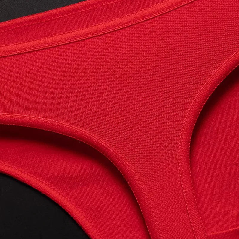 I LOVE ANAL Female Lingerie Girls G String Red Cotton Underwear for Womens Soft Seamless Invisible Breathable Sport Underpant
