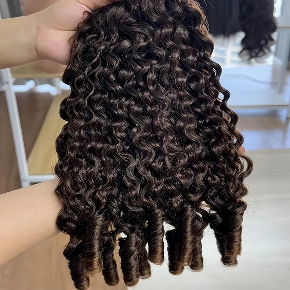 12A Burmese Curly Human Hair Bundles 100% Burmese Raw Human Hair Pixie Curls Raw Human Hair Extensions Unprocessed Human Hair