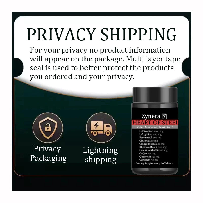 Male Strength and Endurance Supplement, Boost Performance, Supports Reproductive Health ，L-Citrulline L-Arginine Ginseng for Men