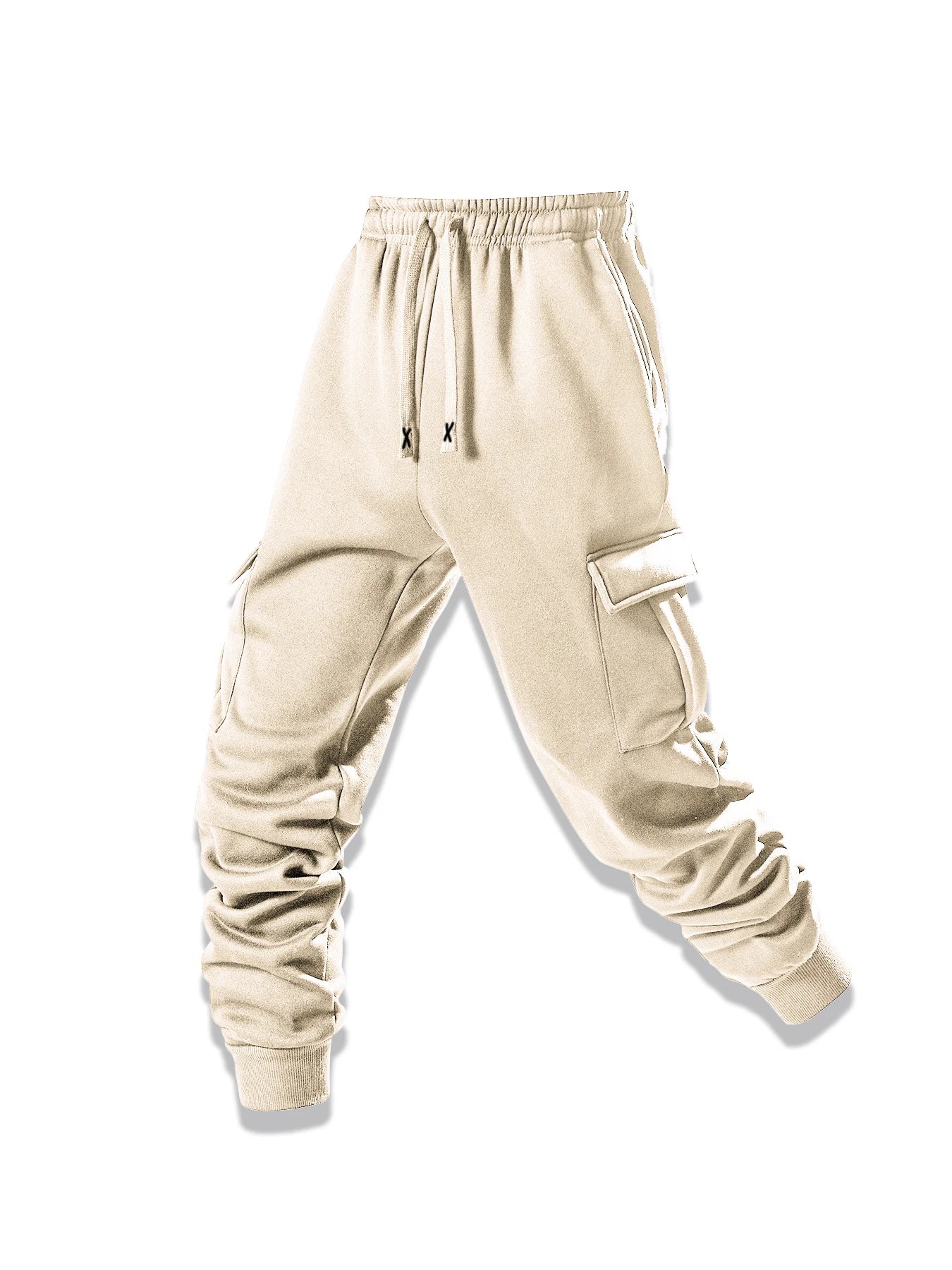 2025 New Men's Joggers Pants Loose Drawstring Long Pants Men Multi-pocket Sweatpants Casual Cargo Trousers For Men Fitness