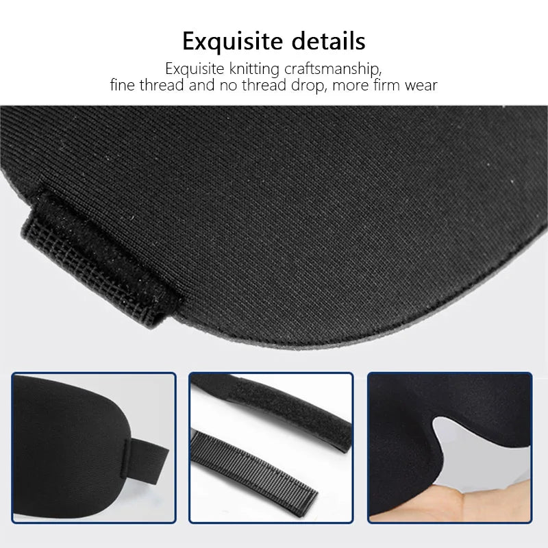 Eye Mask for Sleeping 3D Contoured Cup Blindfold Concave Molded Night Sleep Mask Block Out Light with Women Men