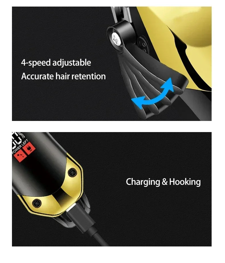 Professional Electric Hair Clipper Kit /Nose Trimmer | USB Charging 0mm Shaver haircut machine for beard Man Valentines Day Gift