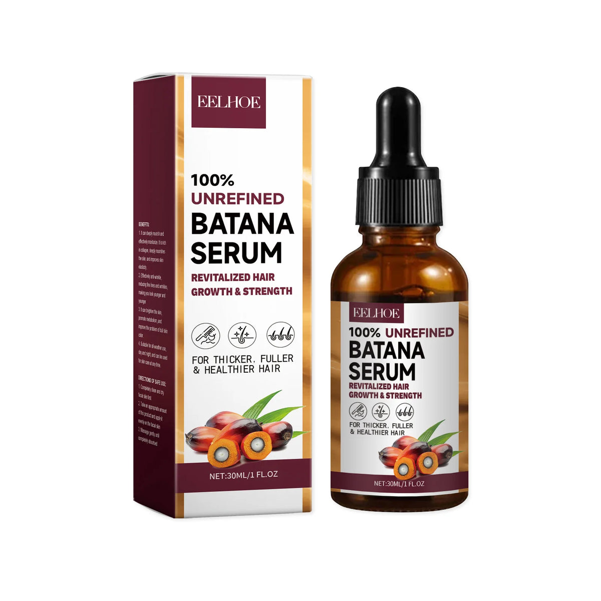 EELHOE Batana Oil Hair Shampoo and Conditioner Anti Frizz Bright Deep Nourish Anti Hair Loss Treatment for Hair Growth Products