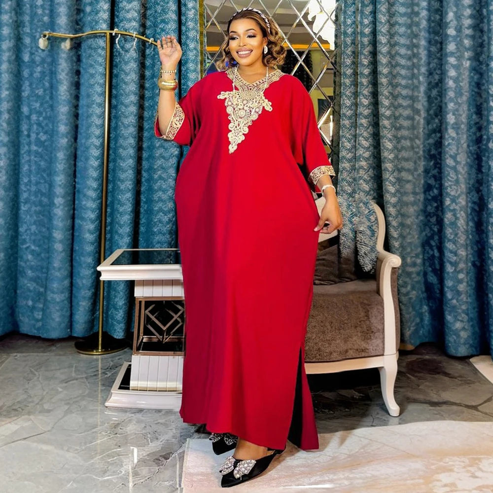 Abayas For Women Dubai African Muslim Fashion Dress Caftan Marocain Evening Party Dresses Satin Boubou Robe Djellaba Femme 2025
