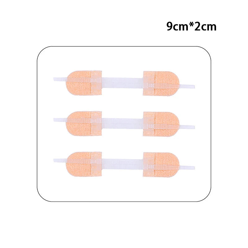 3Pcs Zipper Tie Wound Closure Patch Hemostatic Patch Wound Fast Suture Zipper Band-Aid Outdoor Portable Skin Care
