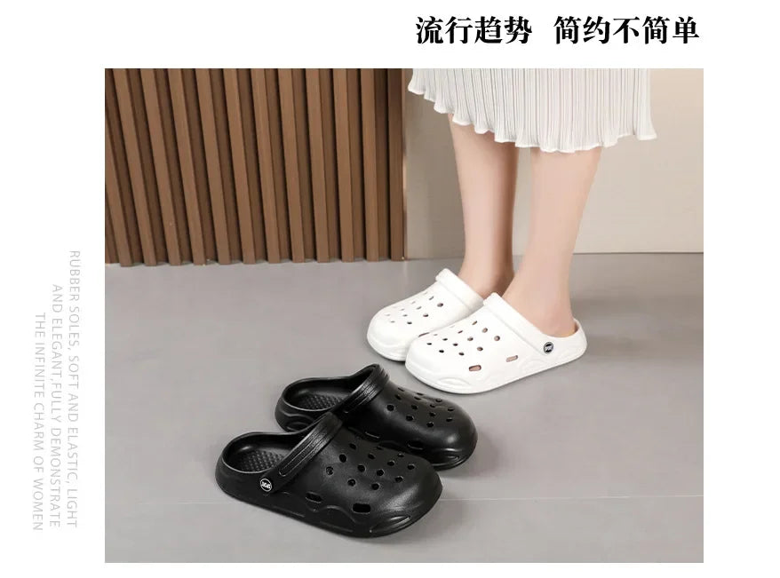 Fashion Sandals Waterproof Slippers Women men Shoes Summer Outdoor Slides Soft Sole Garden Shoes Indoor Nursing Clogs Sandals