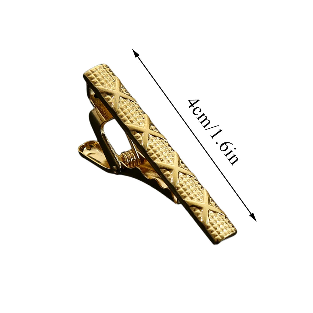 New Classic Men Tie Clip Simple Fashion Metal Necktie Daily Business Wedding Ceremony Tie Clip Pin Men Jewelry Accessories Gift