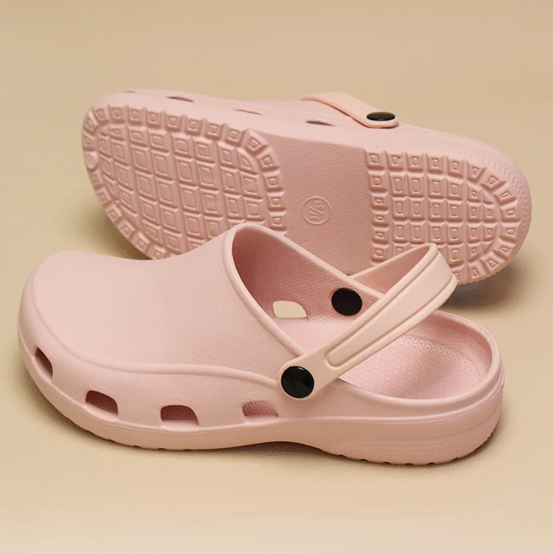 Professional Scrubs Clogs Ultra Light Nurse Work Shoes Anti Slip Pediatric Slippers Breathable Dentist Nursing Shoes 5X03-04