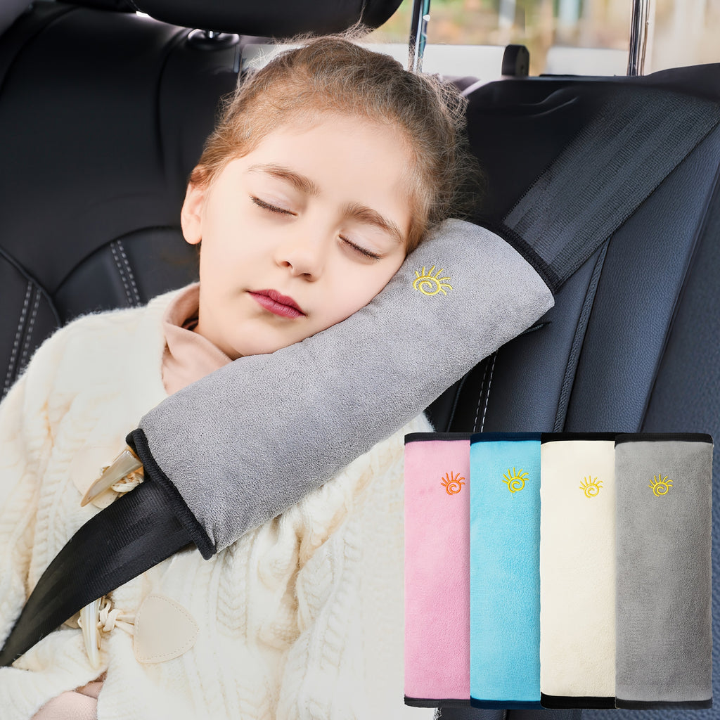 1pc Car Automotive Seat Belt Cover Shoulder Cover Seat Belt Holder Cute Lengthened And Thickened Plush Safety Belt Shoulder Cover, Car Safety Shoulder Guard, Seat Belt Adjustment Retainer, Anti-Strangle Neck Seat Belt