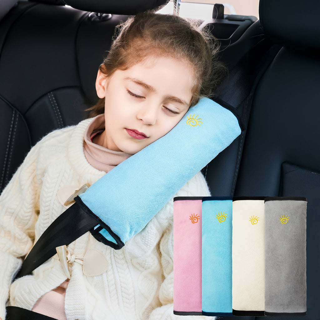1pc Car Automotive Seat Belt Cover Shoulder Cover Seat Belt Holder Cute Lengthened And Thickened Plush Safety Belt Shoulder Cover, Car Safety Shoulder Guard, Seat Belt Adjustment Retainer, Anti-Strangle Neck Seat Belt