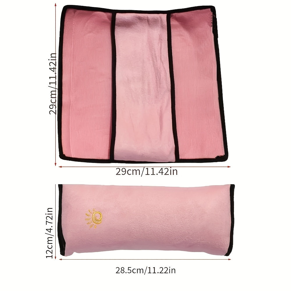 1pc Car Automotive Seat Belt Cover Shoulder Cover Seat Belt Holder Cute Lengthened And Thickened Plush Safety Belt Shoulder Cover, Car Safety Shoulder Guard, Seat Belt Adjustment Retainer, Anti-Strangle Neck Seat Belt
