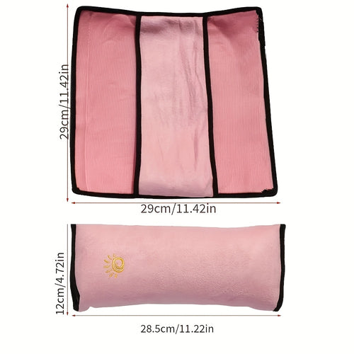 1pc Car Automotive Seat Belt Cover Shoulder Cover Seat Belt Holder Cute Lengthened And Thickened Plush Safety Belt Shoulder Cover, Car Safety Shoulder Guard, Seat Belt Adjustment Retainer, Anti-Strangle Neck Seat Belt